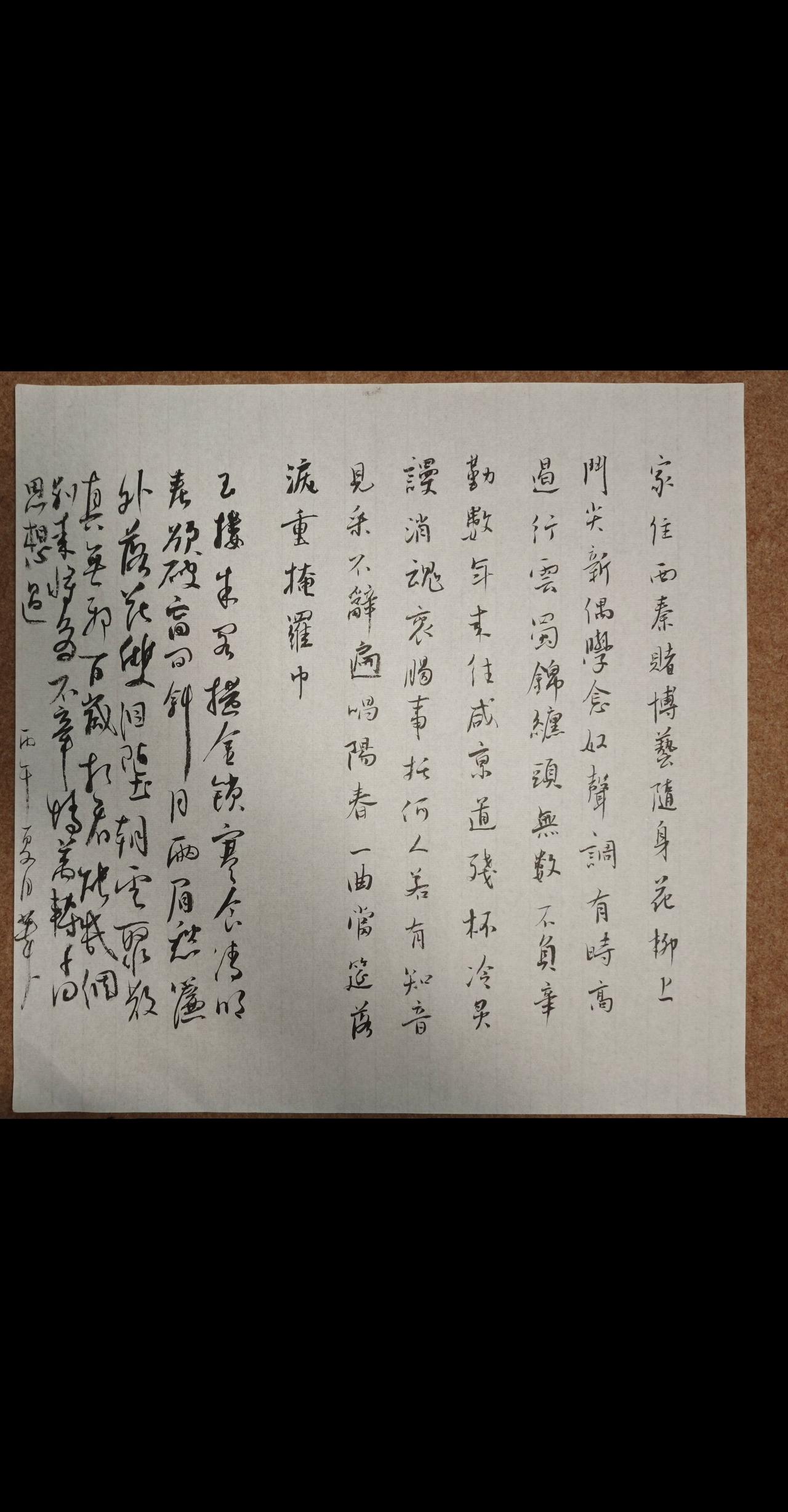 晏殊 
写字是一种生活