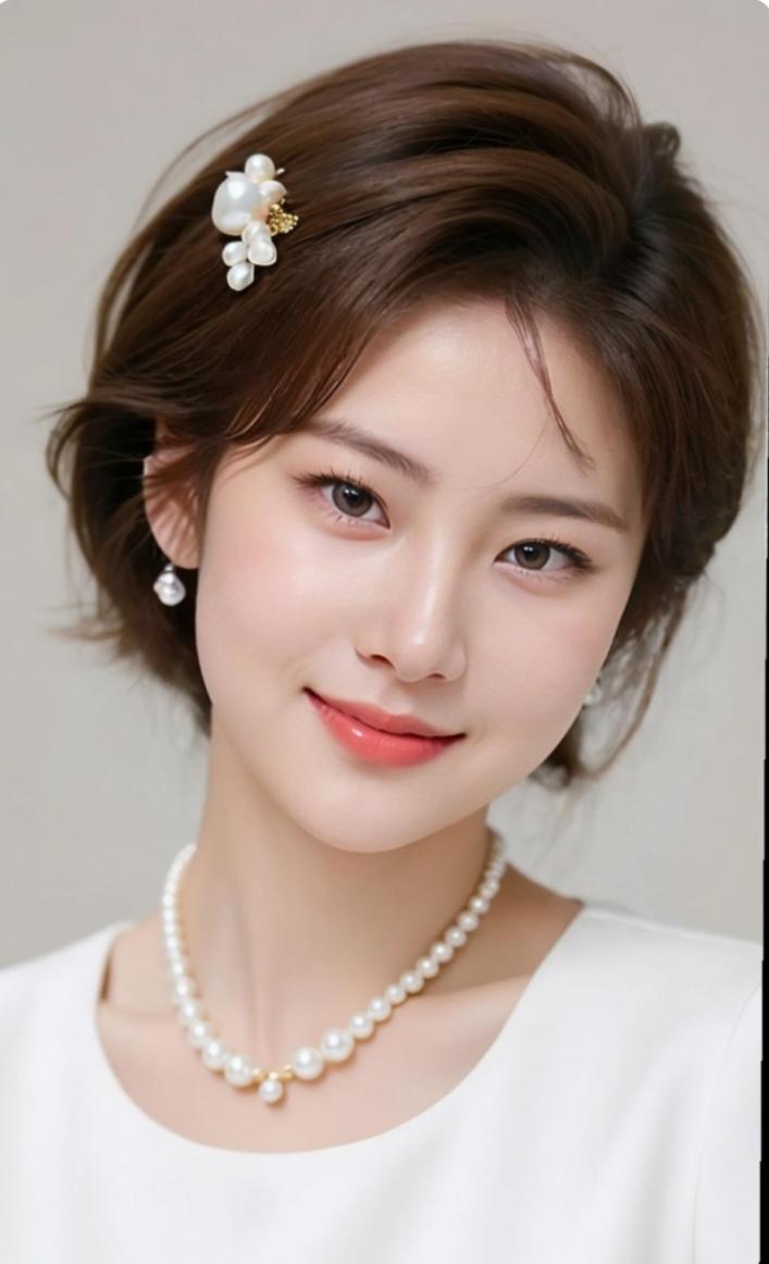 优雅珍珠配饰，温柔微笑，尽显女性魅力！