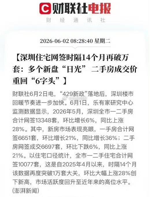 五月深圳也开始发力了，至此一线城市已经全线回暖，目测6月开始回暖的势头将扩散到二