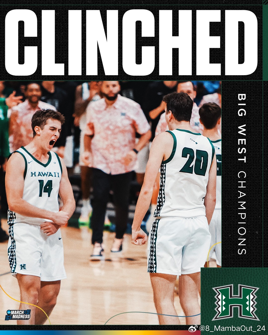 夏威夷大学(University of Hawaii)夺得Big West锦标赛