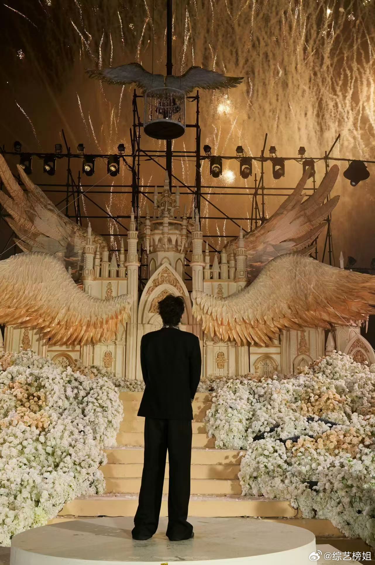 田栩宁花海环绕田栩宁羽落金光田栩宁花海环绕，羽落金光。 