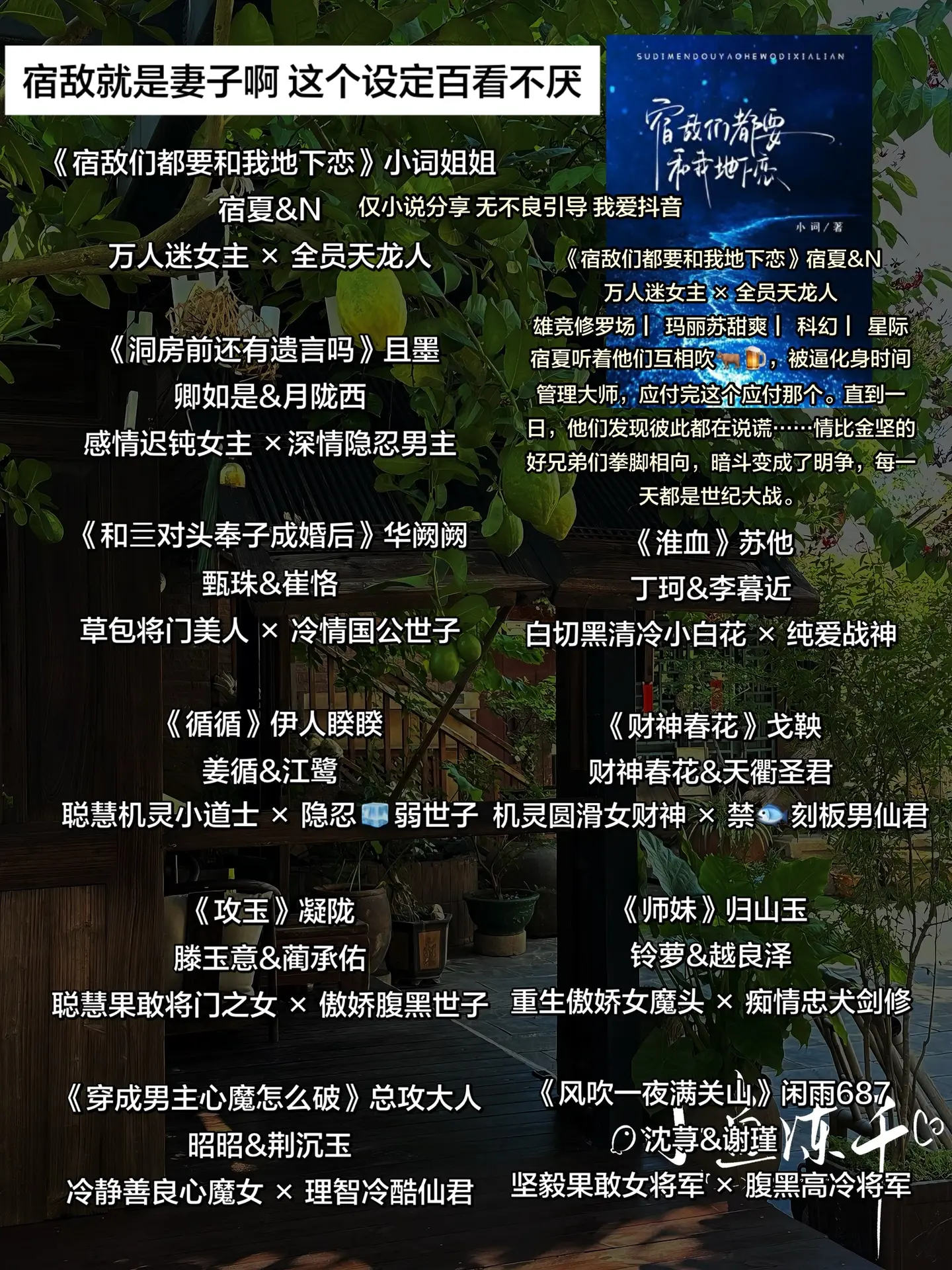 宿敌就是妻子啊 这个设定百看不厌。