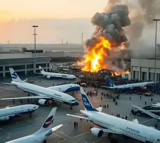 突发炸锅，以色列最要命的核心机场遭导弹突袭波及，3架飞机直接损毁报废，上千人当场