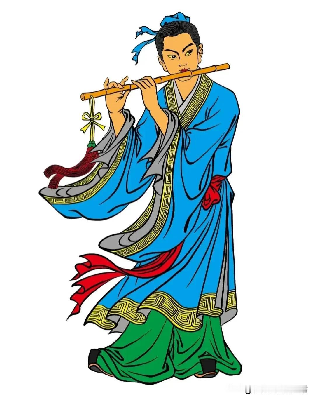 吹箫踏月，古韵悠长。