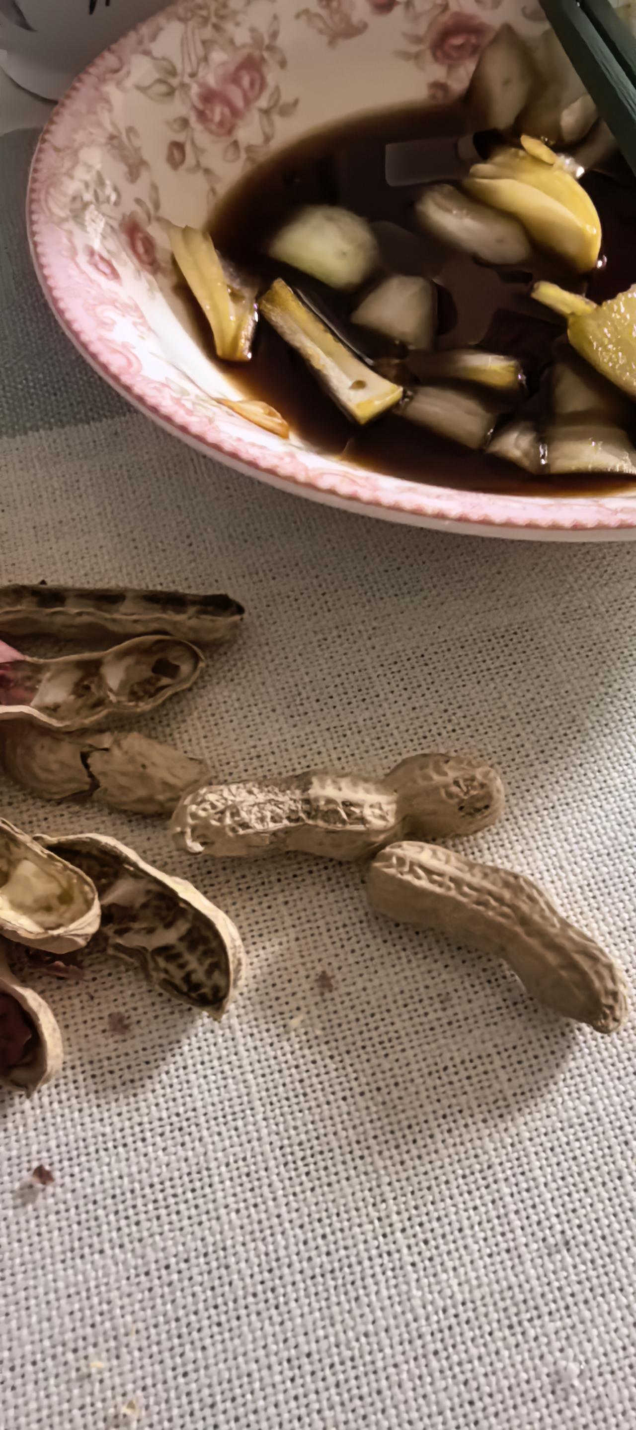 晚上想喝上一杯，切了半个洋葱，抓了一把花生，竟也将一瓶啤酒喝了下去！
想起了二十