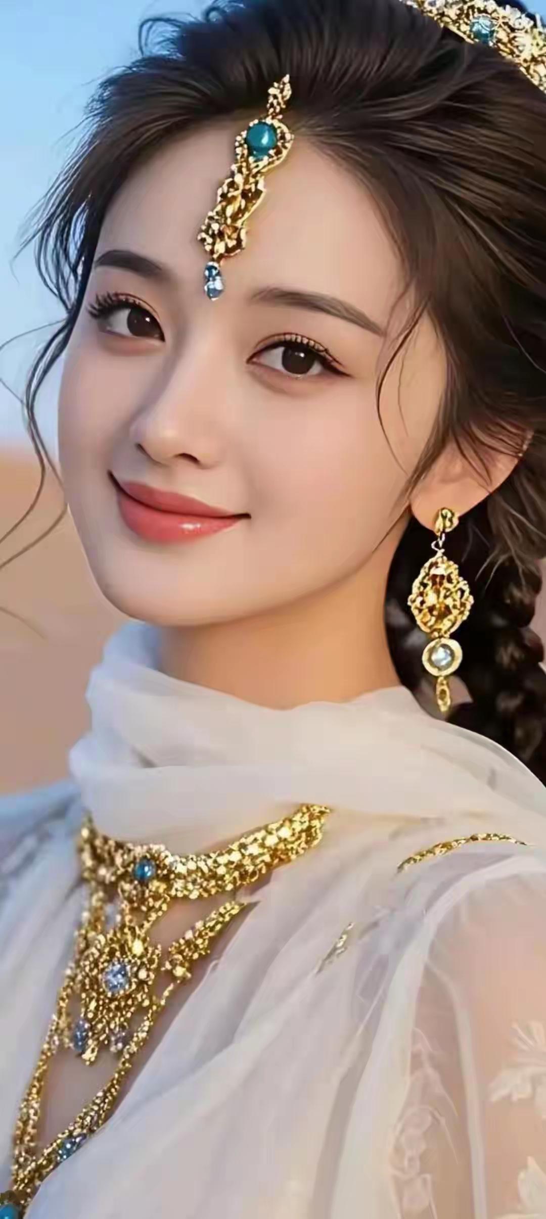 古风美人，金光闪闪