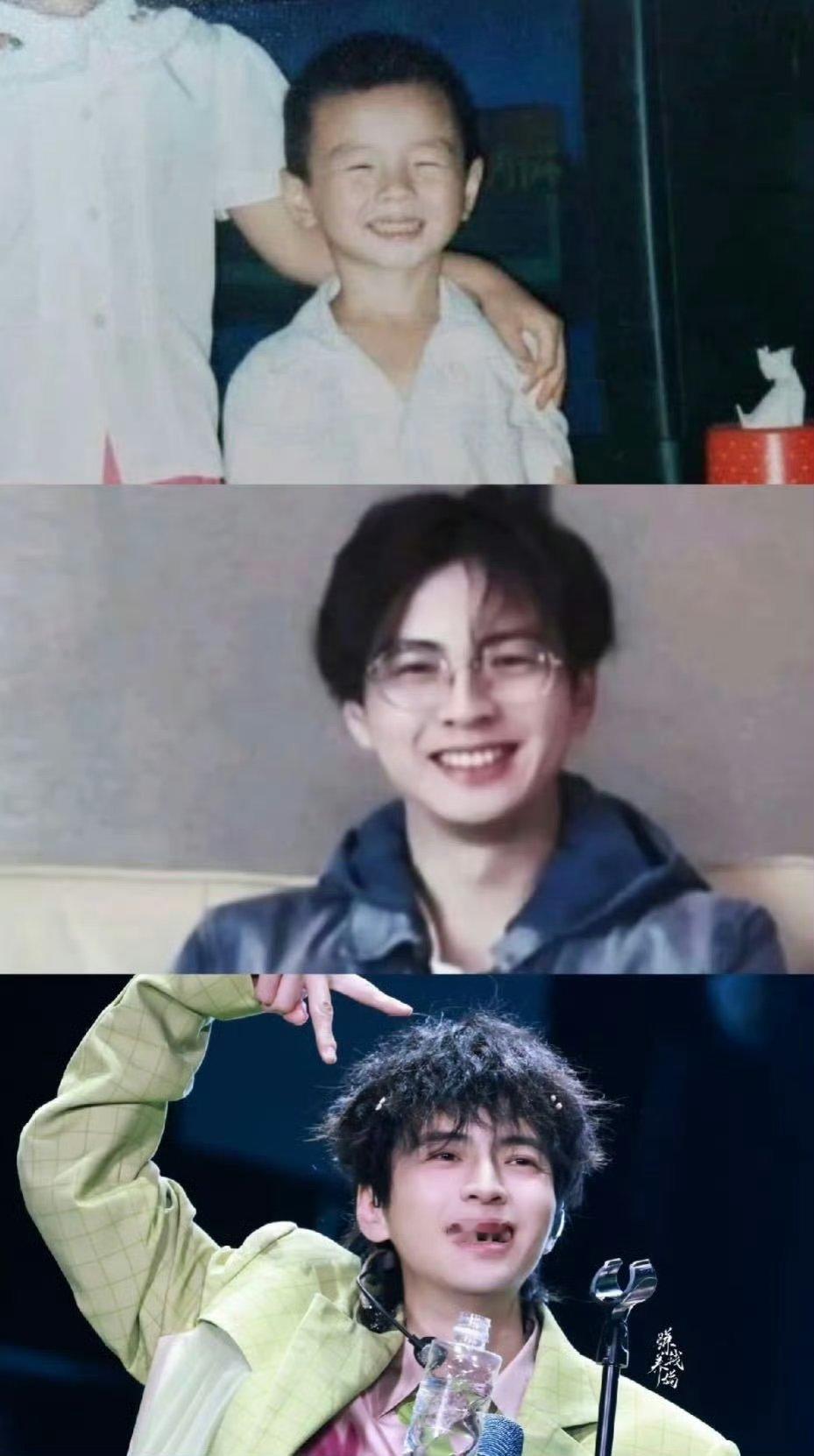 蒲熠星是等比例长大的吧蒲熠星的成长也太治愈了！童年与现在对比，颜值线条几乎复刻，