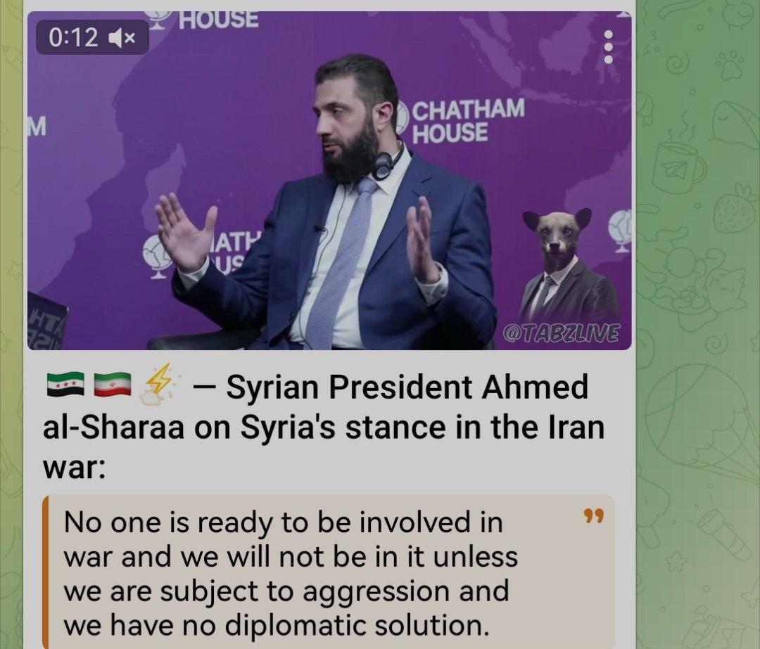 叙利亚过渡政府总统朱拉尼在昨天接受采访时的发言。

布朗温．马多克斯：我相信您有