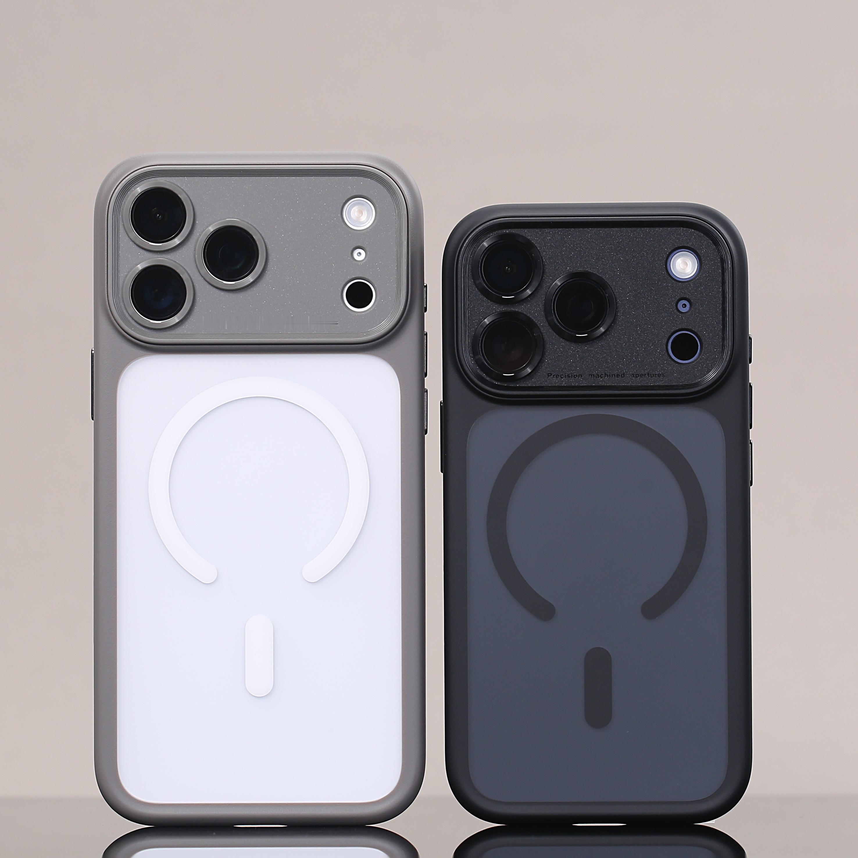 iPhone17系列精孔防摔壳黑色和灰色都已经上货了。白色精孔的节后才能开始做，