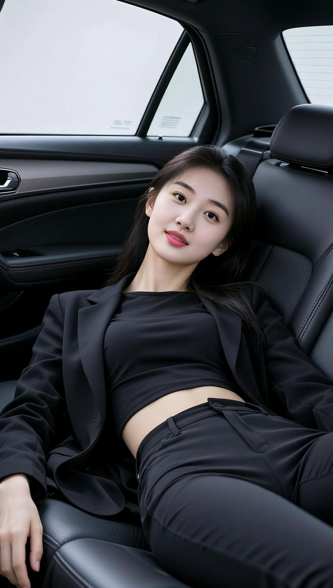 AI酷感车内写真 抖音ai创作 助手抖音 车内穿搭