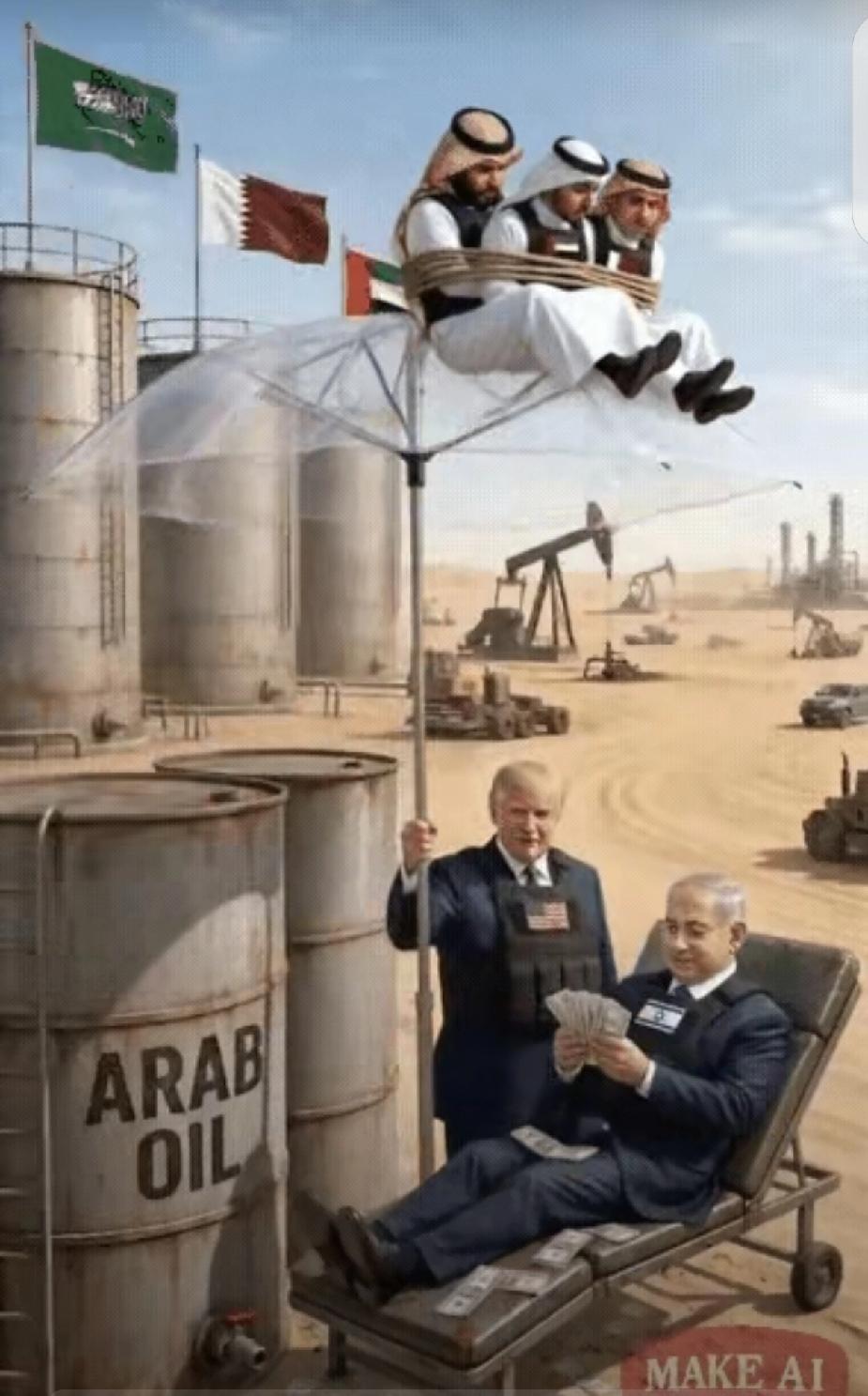 保护伞
网友太有才了，这到底是谁保护谁？
看看躺椅上坐到的是谁？
支撑着保护伞的