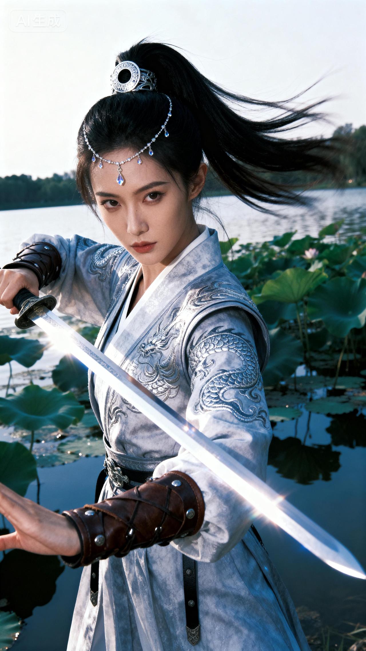 女侠好身手。女神 壁纸