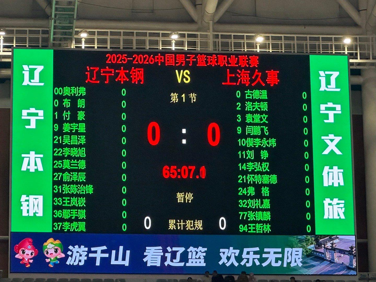 跨年大战，加油 沈阳·辽宁体育馆