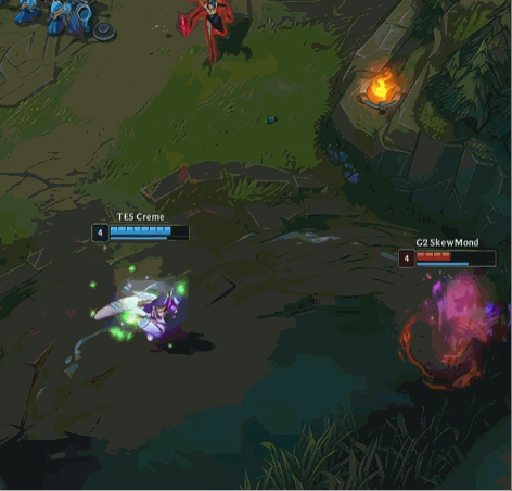 小奶油在中路1v2完成单杀！！G2对战TES