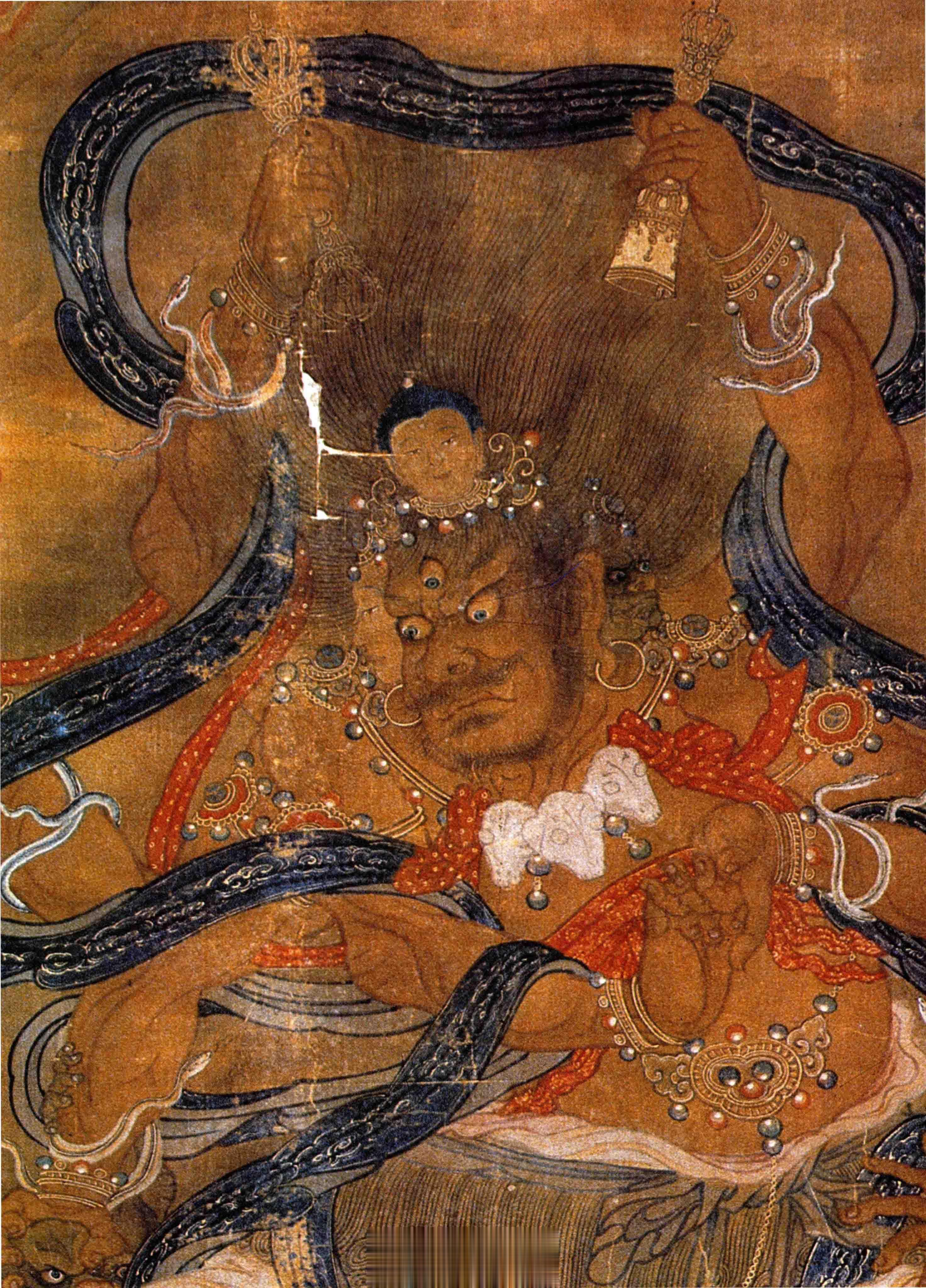 #画中三千界# 宝宁寺水陆画局部（一）有时候不看图录的原书其实对印刷没有直观的感