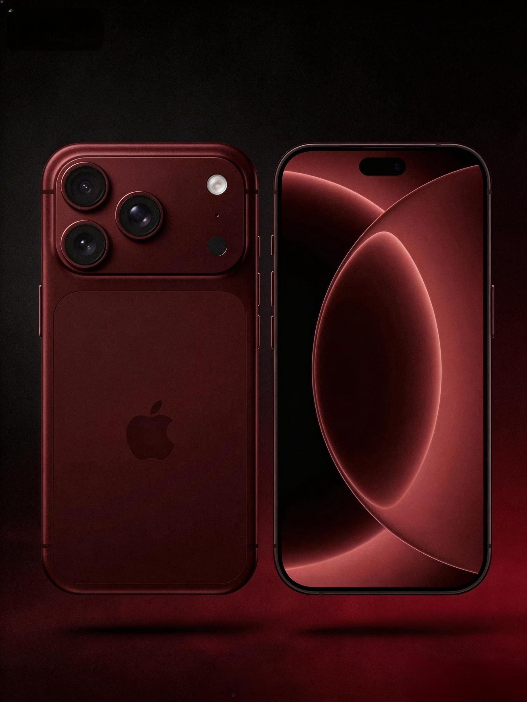 曝iPhone18Pro正测试深红色大家觉得这个配色怎么样？满分10分，可以打几