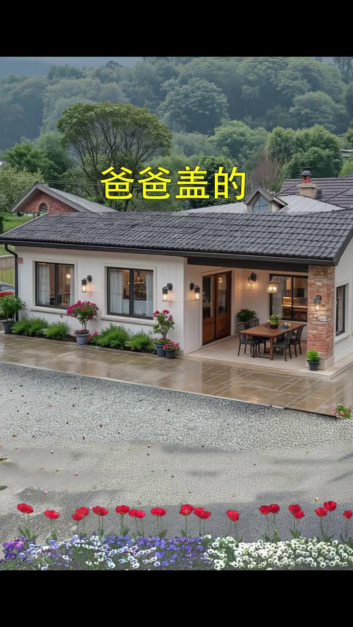 爷爷盖的，爸爸盖的，我盖的。
