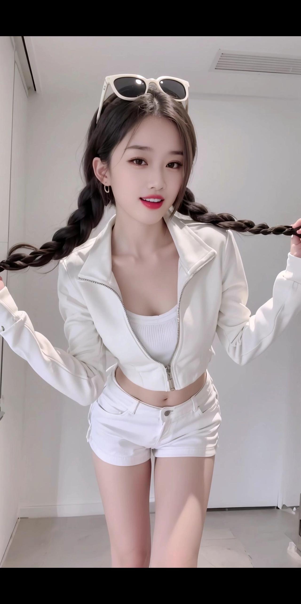 AI双辫生活照 抖音ai创作