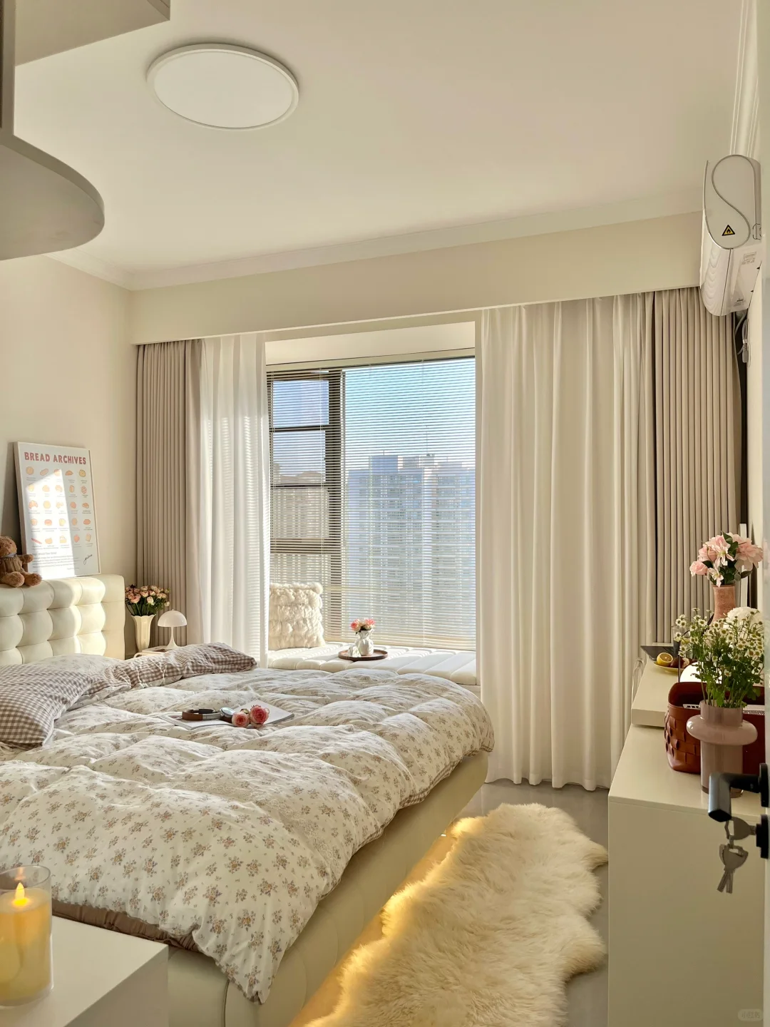 Room tour | 12 ㎡卧室已经有了春天的气息💐