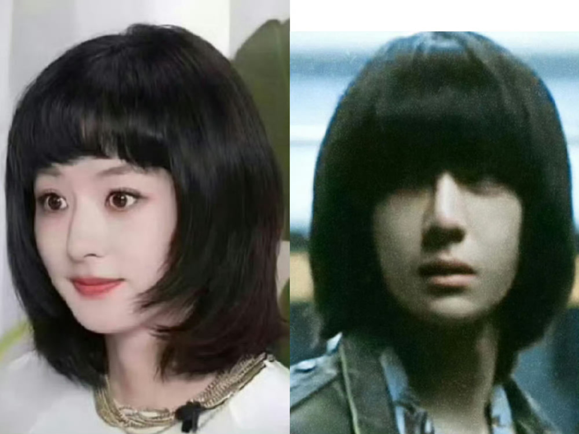 赵丽颖这个发型跟王一博挺像 