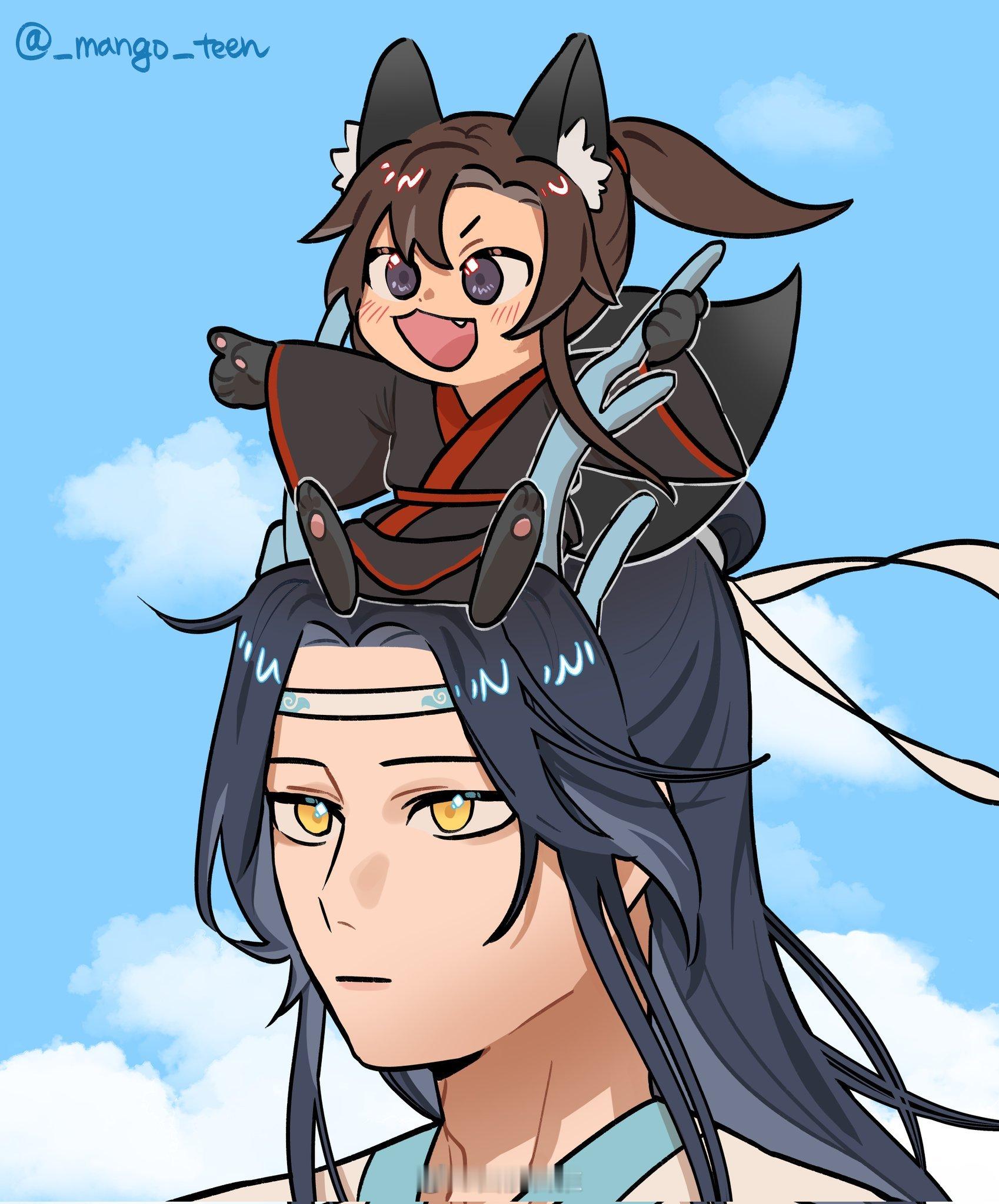 魔道祖师忘羡魔道祖师 狐羡：冲啊！！蓝湛 