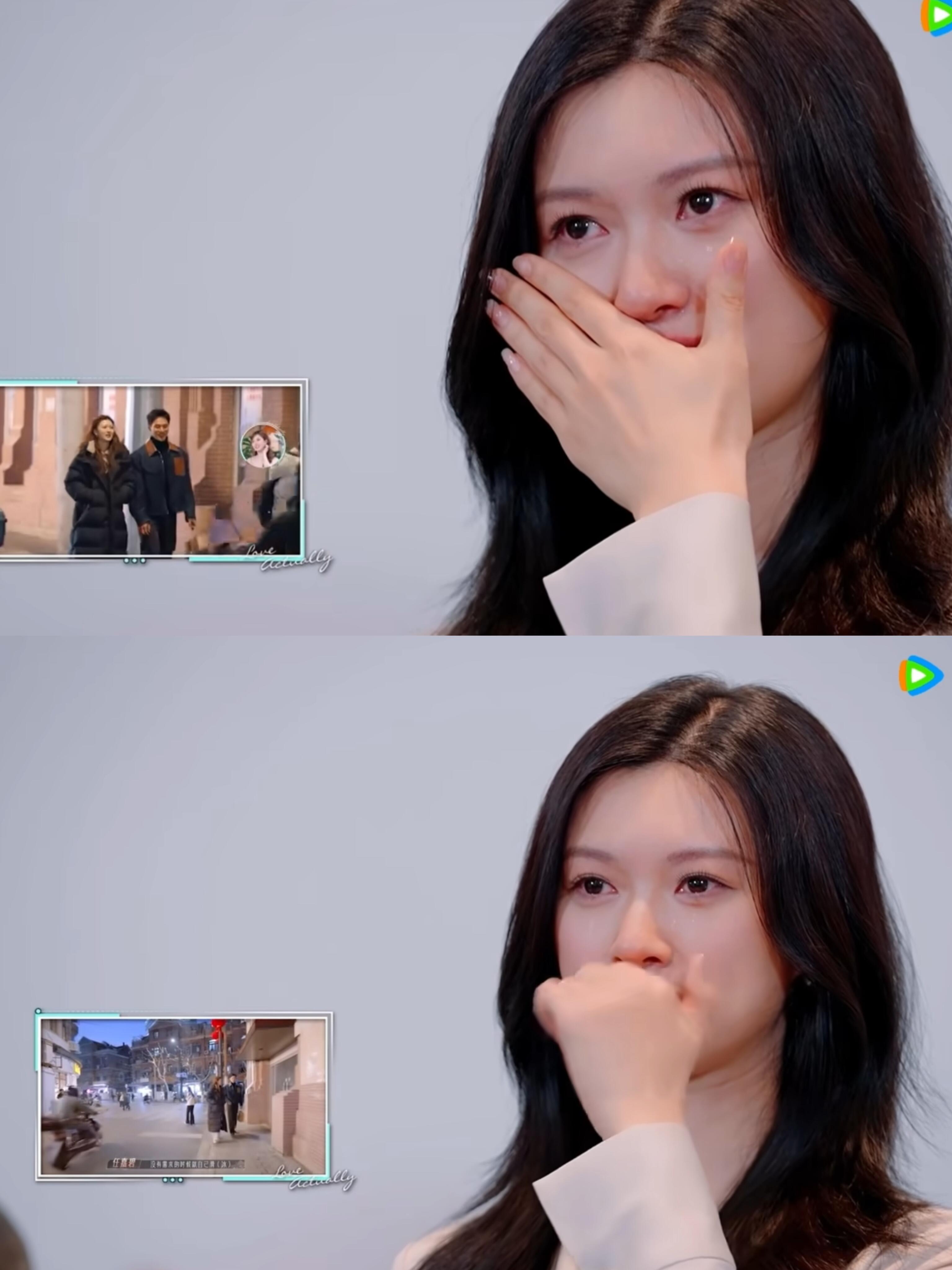 半熟恋人[超话]  涡涡陪看哭成泪人❗说对小侯有很多亏欠涡涡陪看牵手名场面，忍不