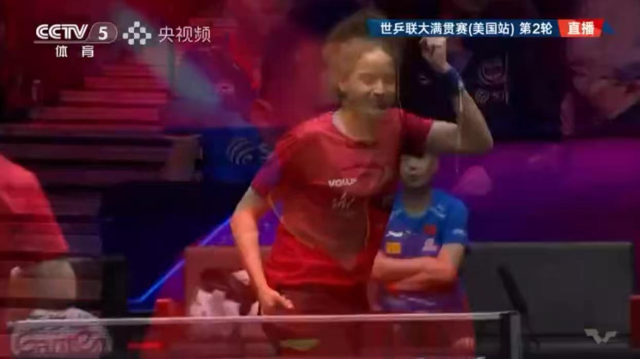 孙颖莎和小将打比赛，德华真的也是激动，和邱贻可一样，兴奋激动紧张，真的就是超级的