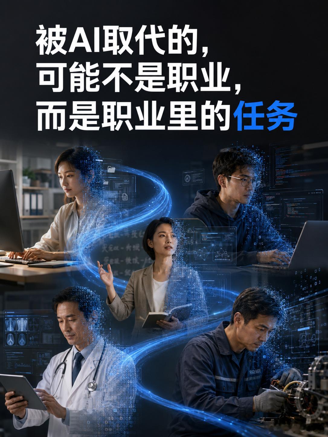 不同职业被AI取代的概率看到各种“AI取代概率表”，先别急着对号入座。职业不会像