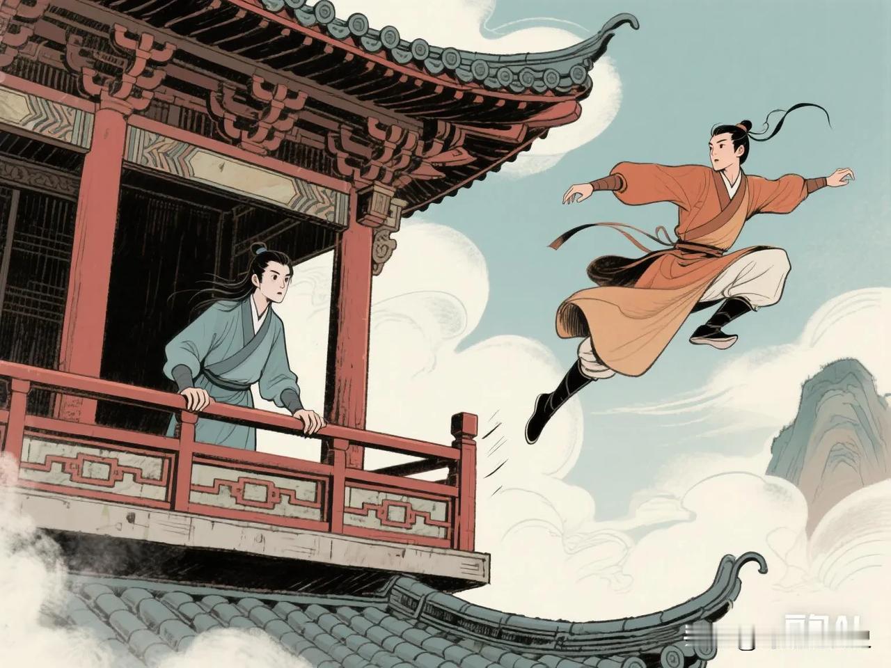 保定三年，蒲州刺史宇文训看见此生最骇人的景象——十九岁的小将崔弘度单手扣住飞檐，