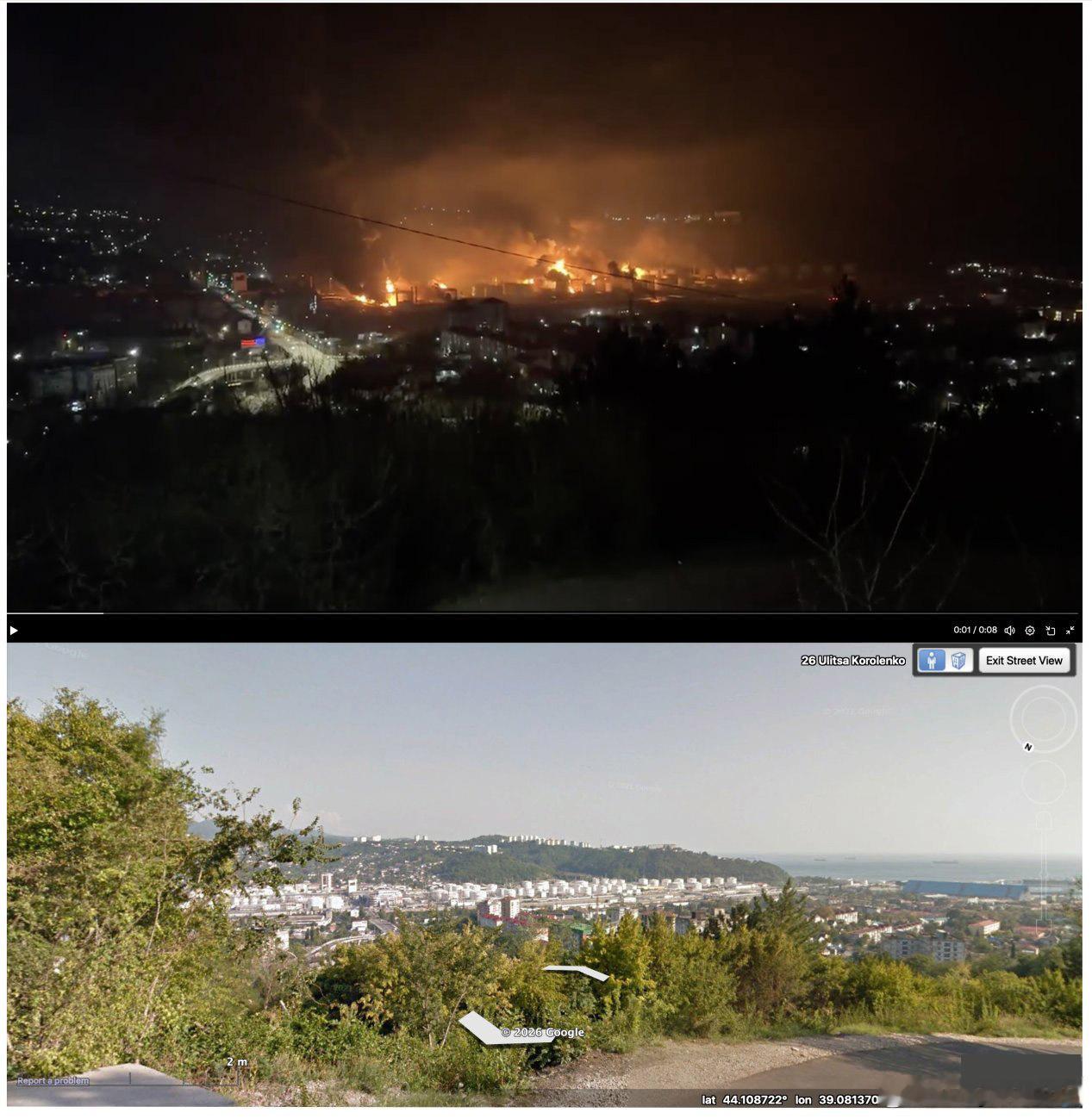 今天凌晨，乌军再次打击了黑海港口图阿普谢烽火问鼎计划