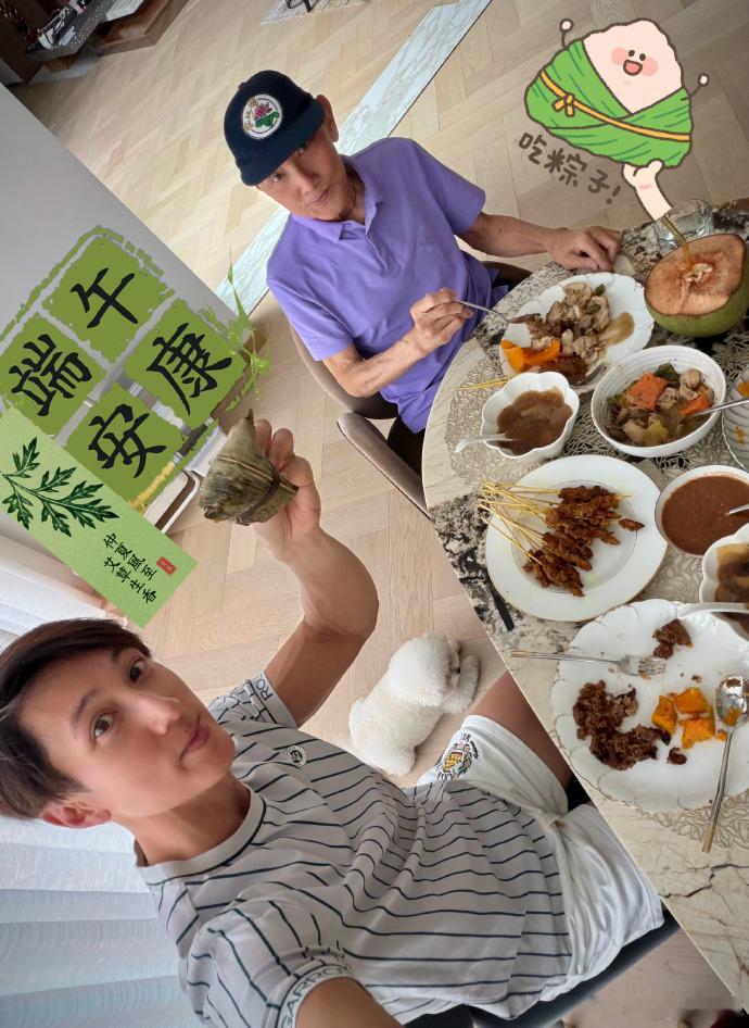 12岁Max只比吴尊矮半头真不敢想象，12岁竟然都长这么高了，果然Max是继承了