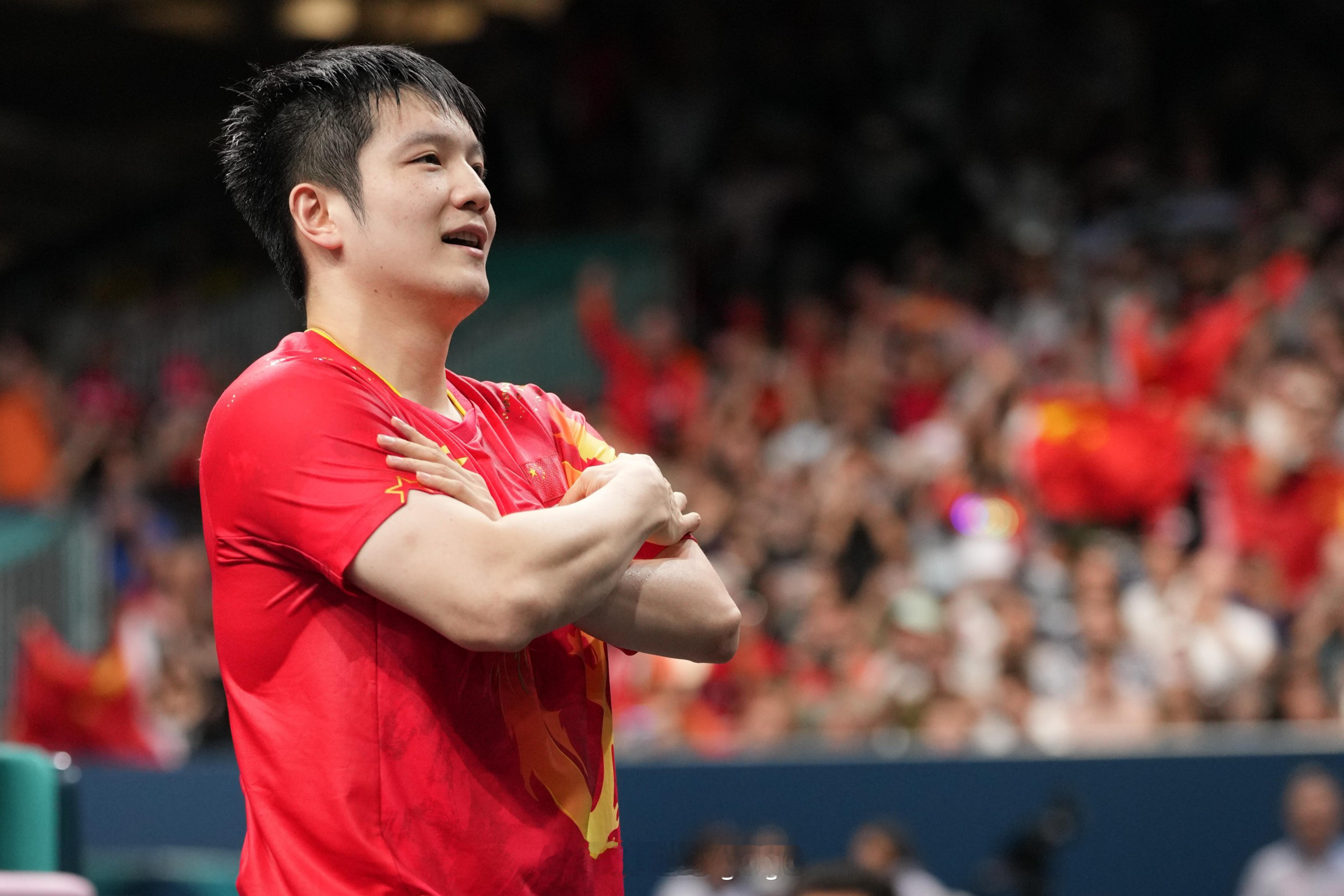 #巴黎奥运会# 中国代表团第17金🏅樊振东4比1击败瑞典选手莫雷加德夺得巴黎奥