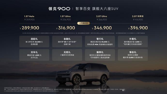 领克900最近也挺火，这款全新六座SUV直接把价格定在28.99万起（限时优惠）