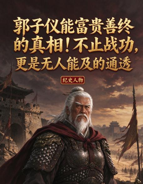 历史上立下盖世大功的名将，大多逃不过兔死狗烹。
唯独郭子仪，平定安史之乱、再造大