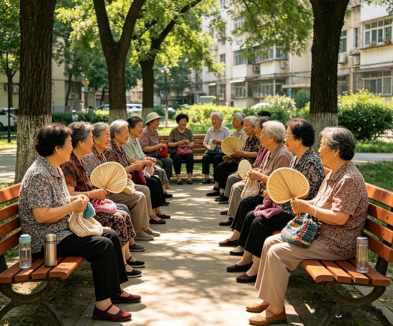 一群家属，十多年前花3.6万买的养老保险如今涨到2000多，仍不满足，整天跟40