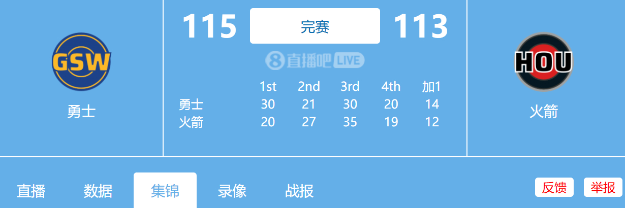 3.6日 NBA常规赛 火箭vs勇士全场比赛录像回放 夸克网盘分享火箭加时不敌超