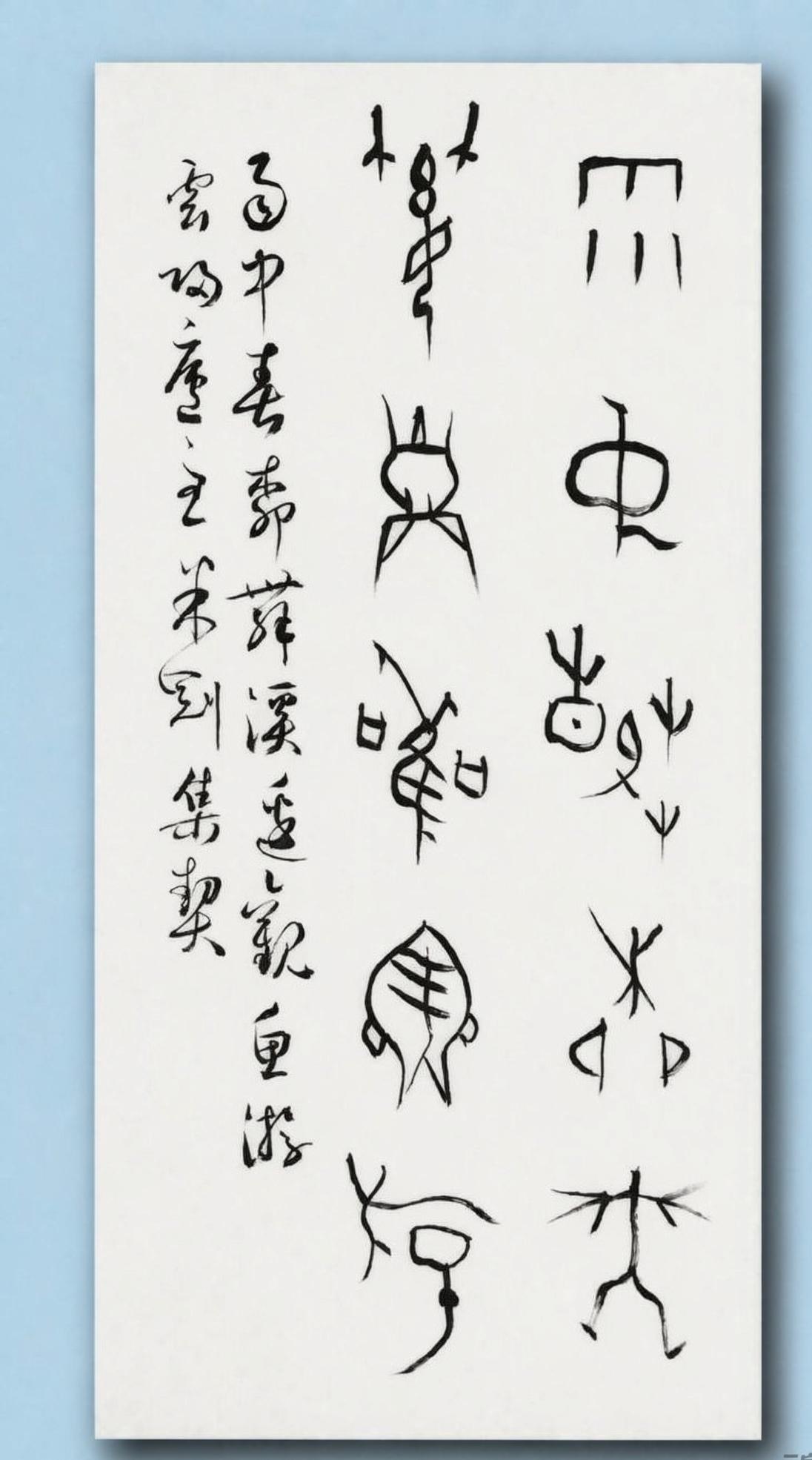 米刚甲骨文作品