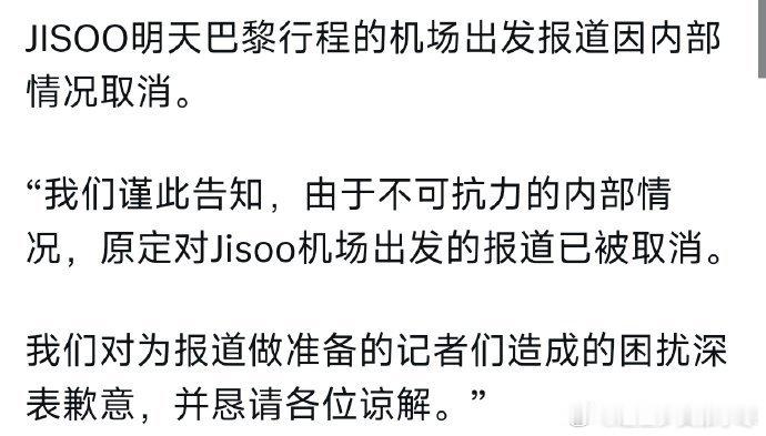 金智秀取消机场出发报道 金智秀取消机场公开行程，只要行程不受影响就好 金智秀取消