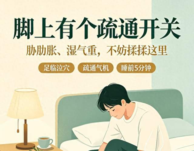 足临泣穴：身体自带的疏通开关！胁肋胀闷、湿气重、眼涩肩侧酸痛