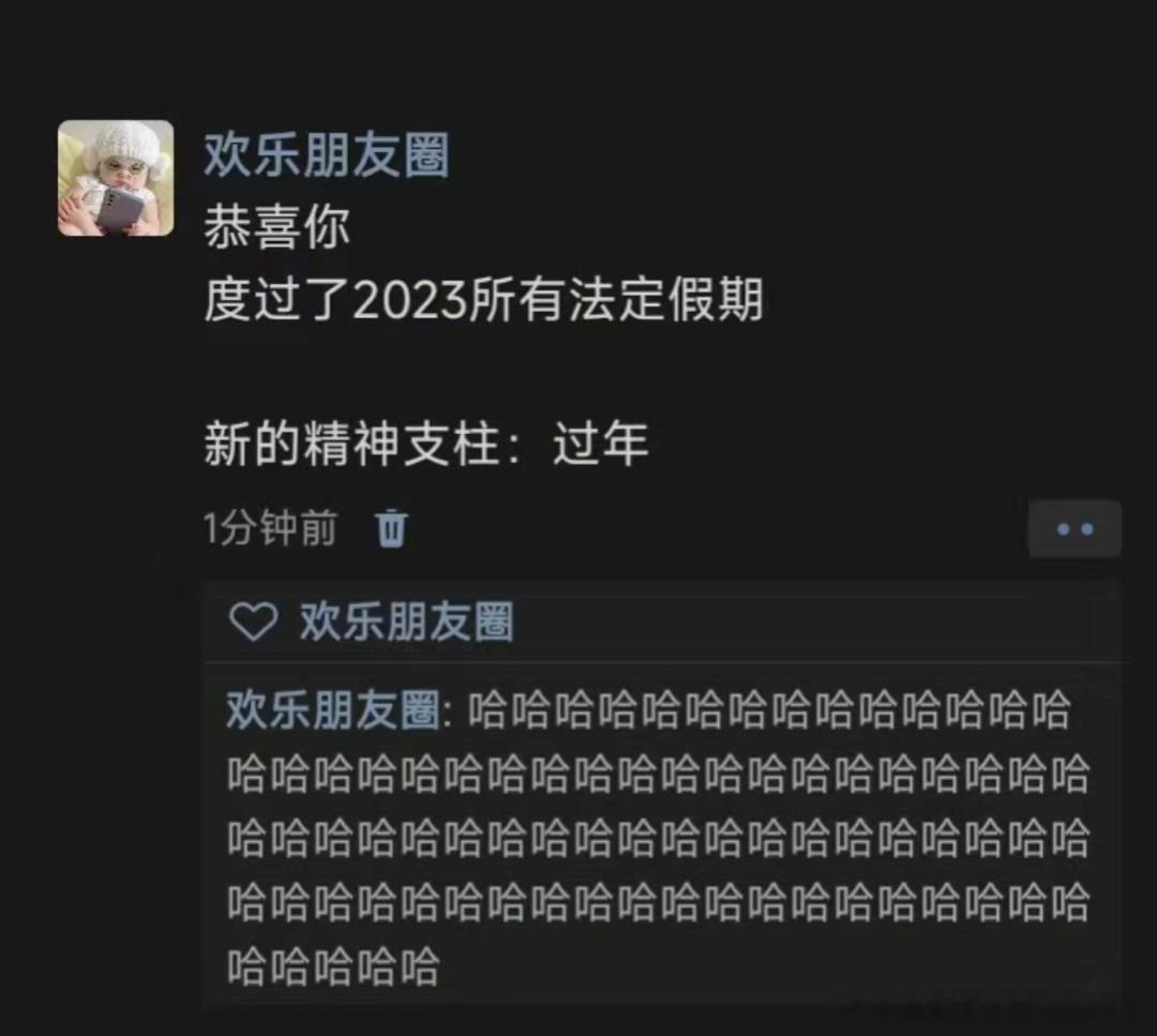 《我接下来的精神支柱：过年》 ​​​