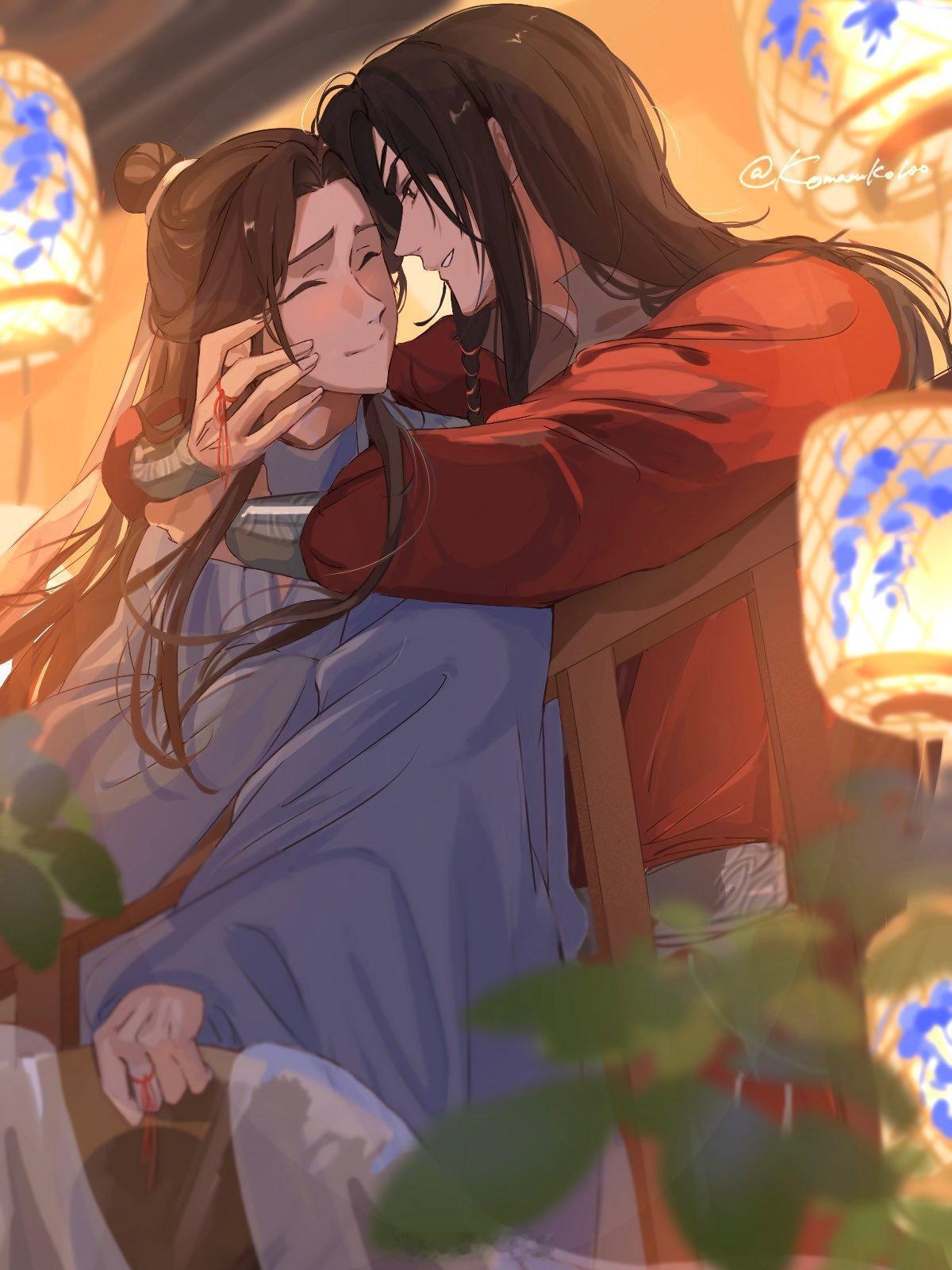 天官赐福花怜 花花在殿下面前像个大孩子一样x:komaruko100 ​​​