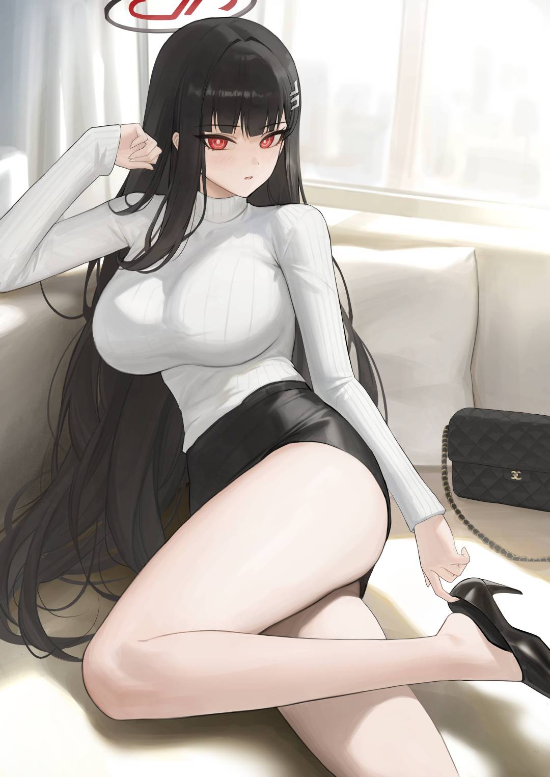 调月莉音——碧蓝档案——画师: heine，网页链接