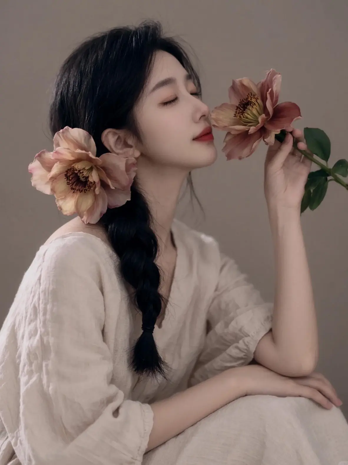 AI低饱和花漾写真 随变ai随便玩