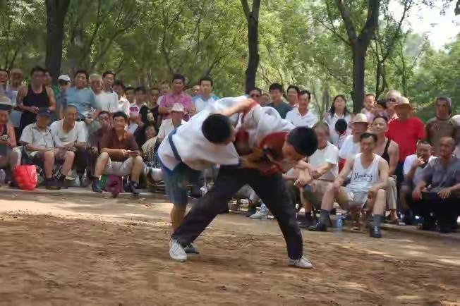 天津跤，又称“卫派跤”，是中国式摔跤的重要分支，以其独特的“快、脆、巧”风格闻名