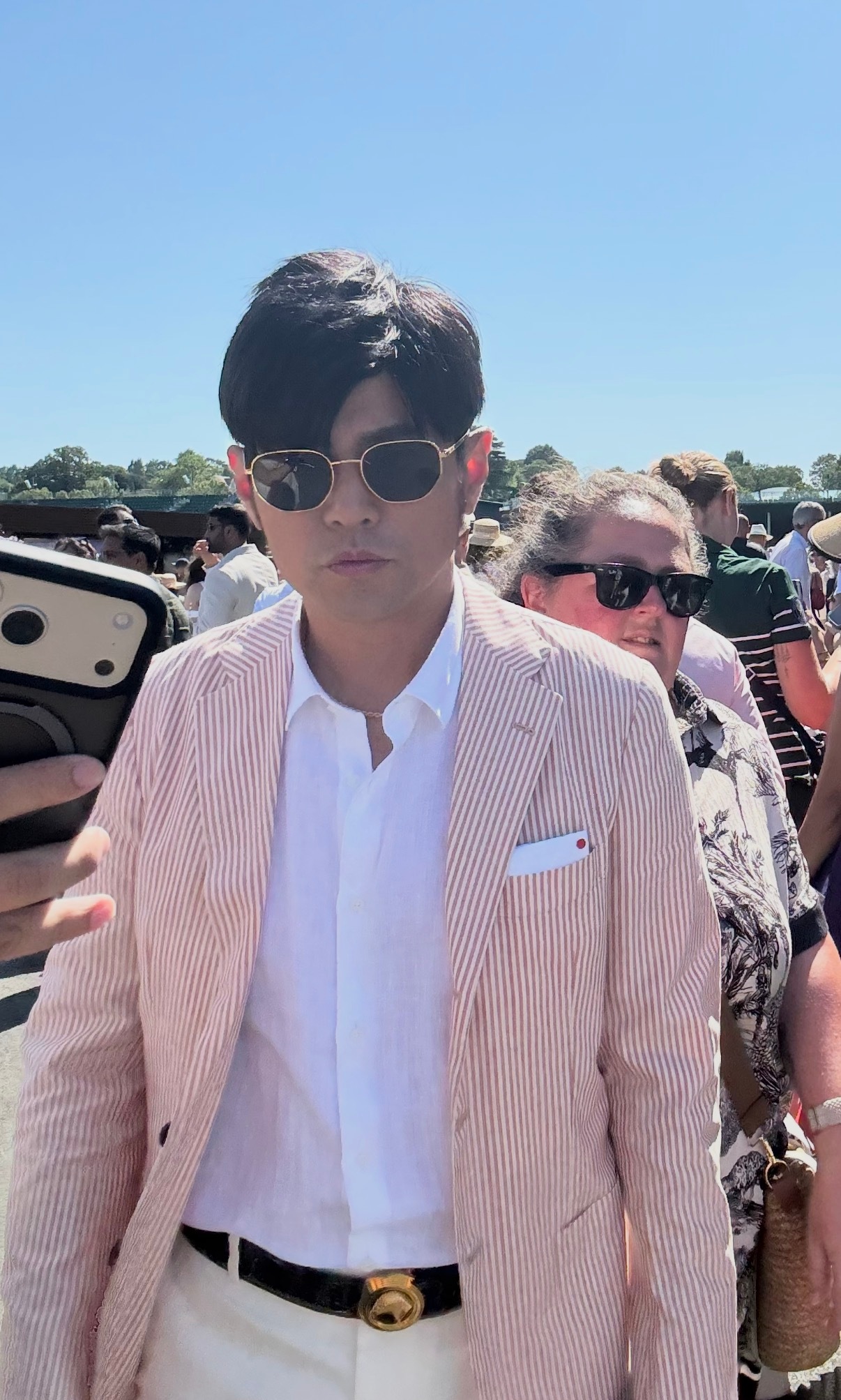 又去看网球比赛啦 今日穿搭也好帅啊 