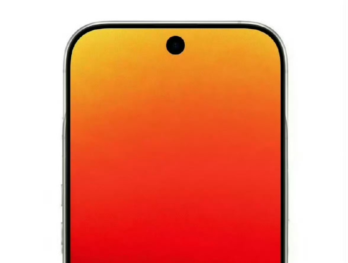 iPhone18Pro系列屏幕曝光单挖孔而已，如果都是居中孔，也还是挺好看的。 