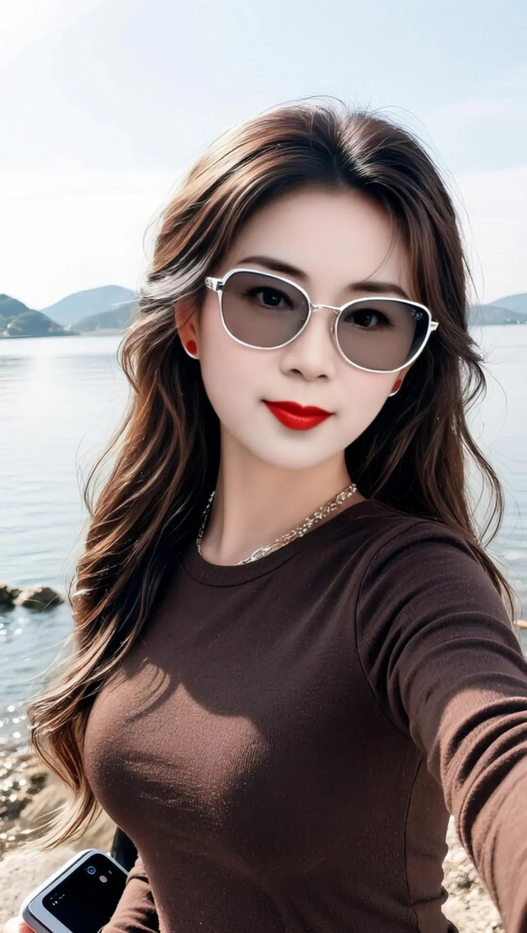 AI湖畔质感自拍 ai创作