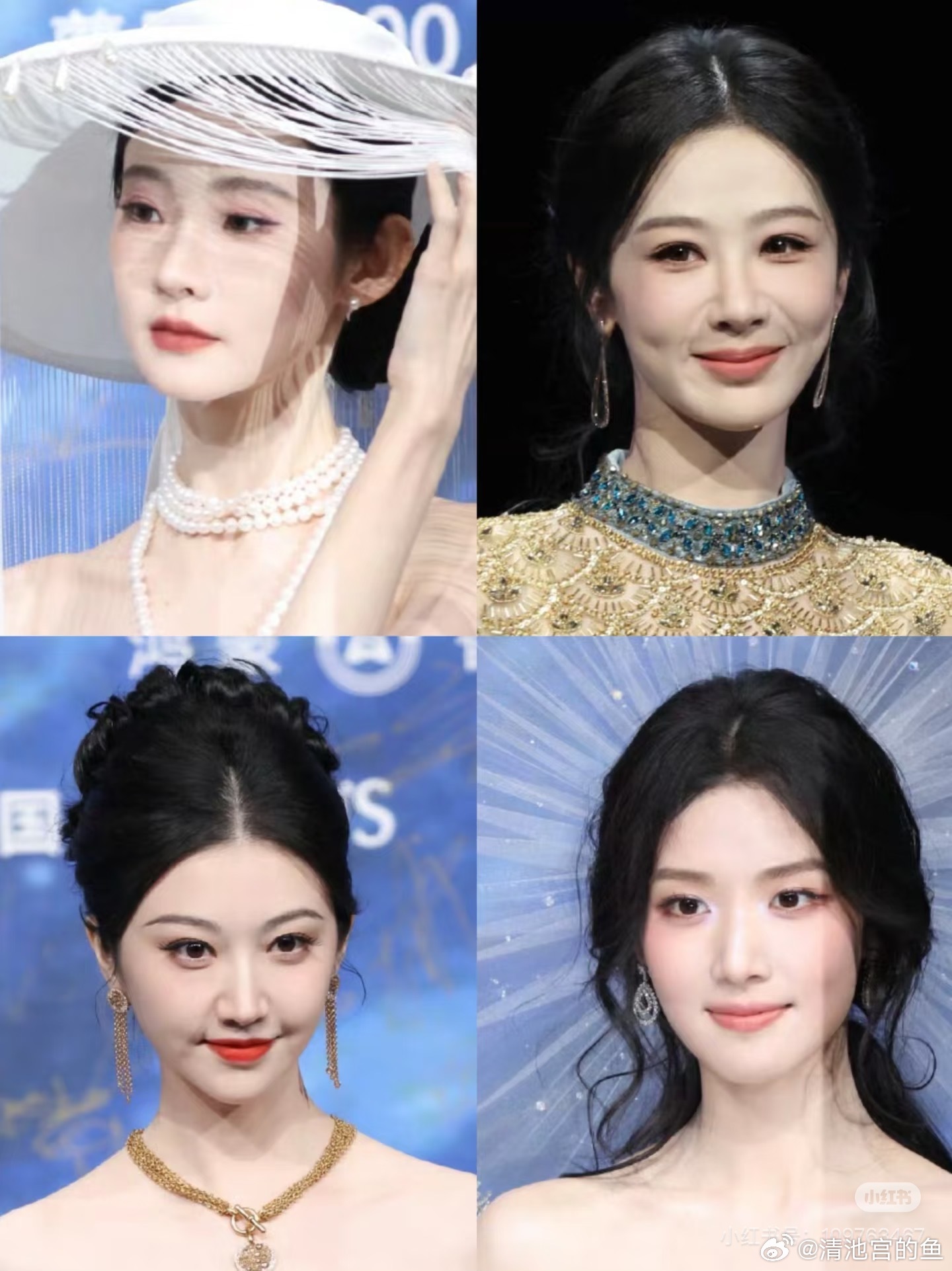 微博之夜内场这一次红毯女明星有点让人失望，张艺凡，这次可以打满分，这两张图片里除