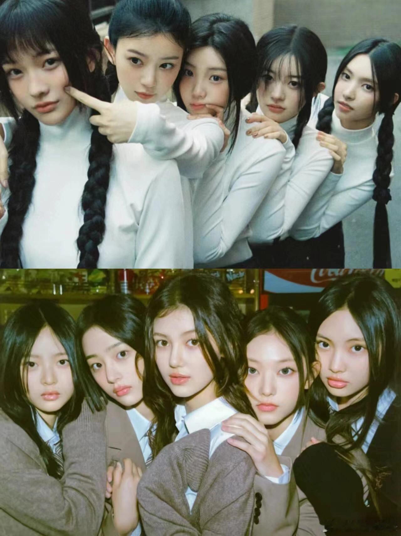 #newjeans怎么办# newjeans和illit两个团风格相似，好像都是