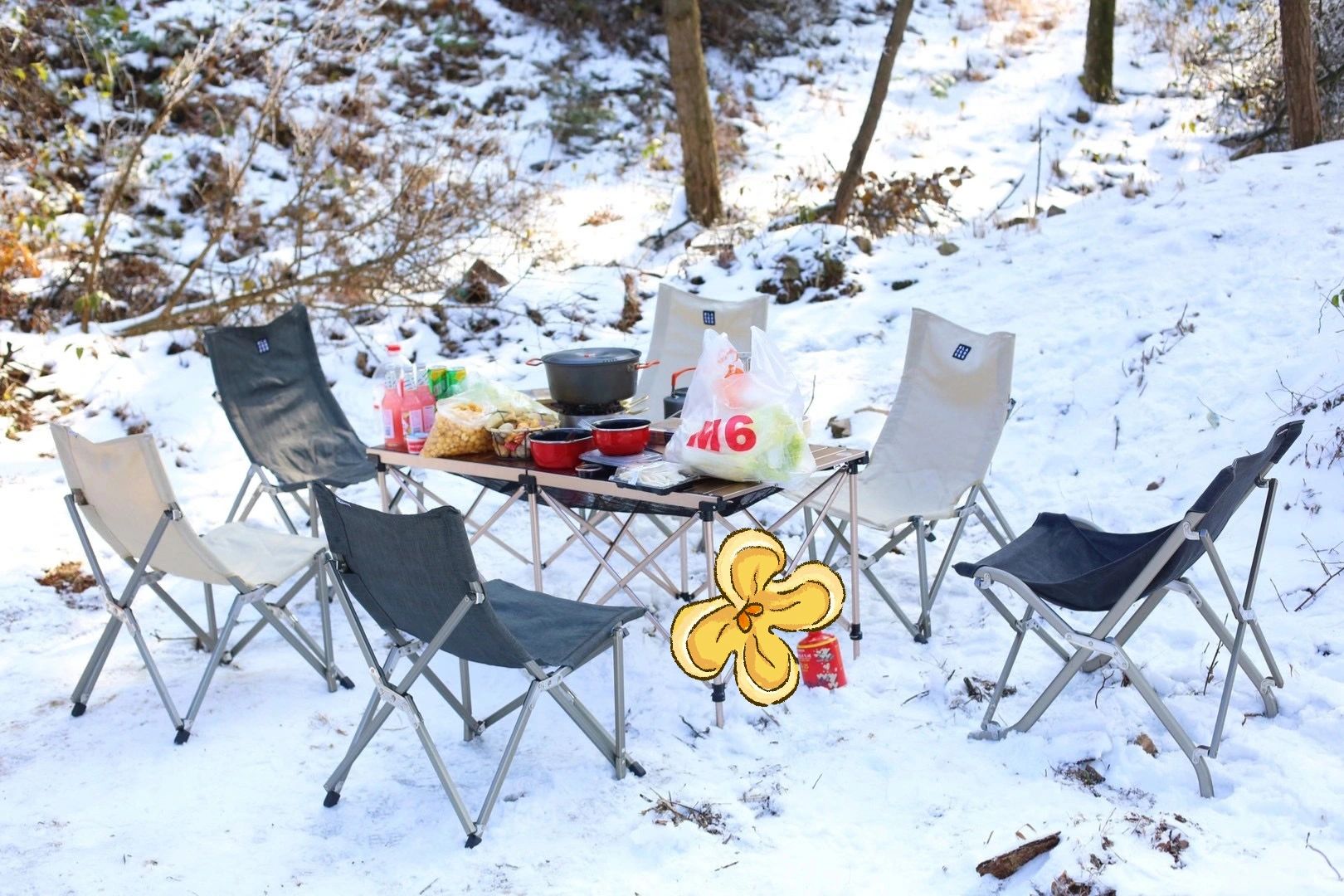 下雪了总要去四明山吃个雪地火锅的吧